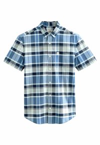 Next STRETCH OXFORD CHECK SHORT SLEEVE REGULAR FIT - Košeľa - navy blue