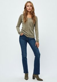 Minus MINEW LAURA CARDIGAN - Kofta - wood smoke lurex