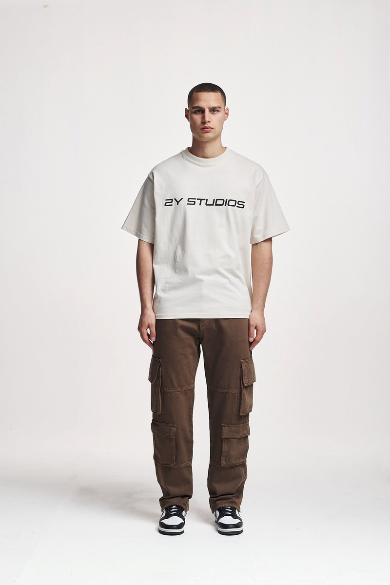 2Y Studios - NEO ANKLE ZIP PANTS - Arbejdsbukser - brown, Forstør