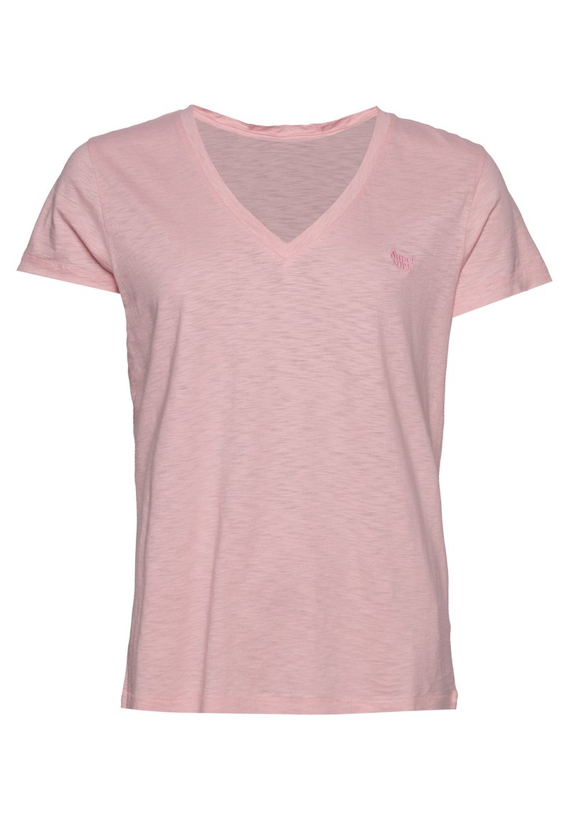 Superdry & Co T-shirt basic donkerroze