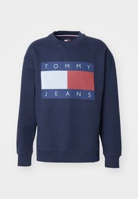 FLAG CREW UNISEX - Sudadera - dark night navy melange