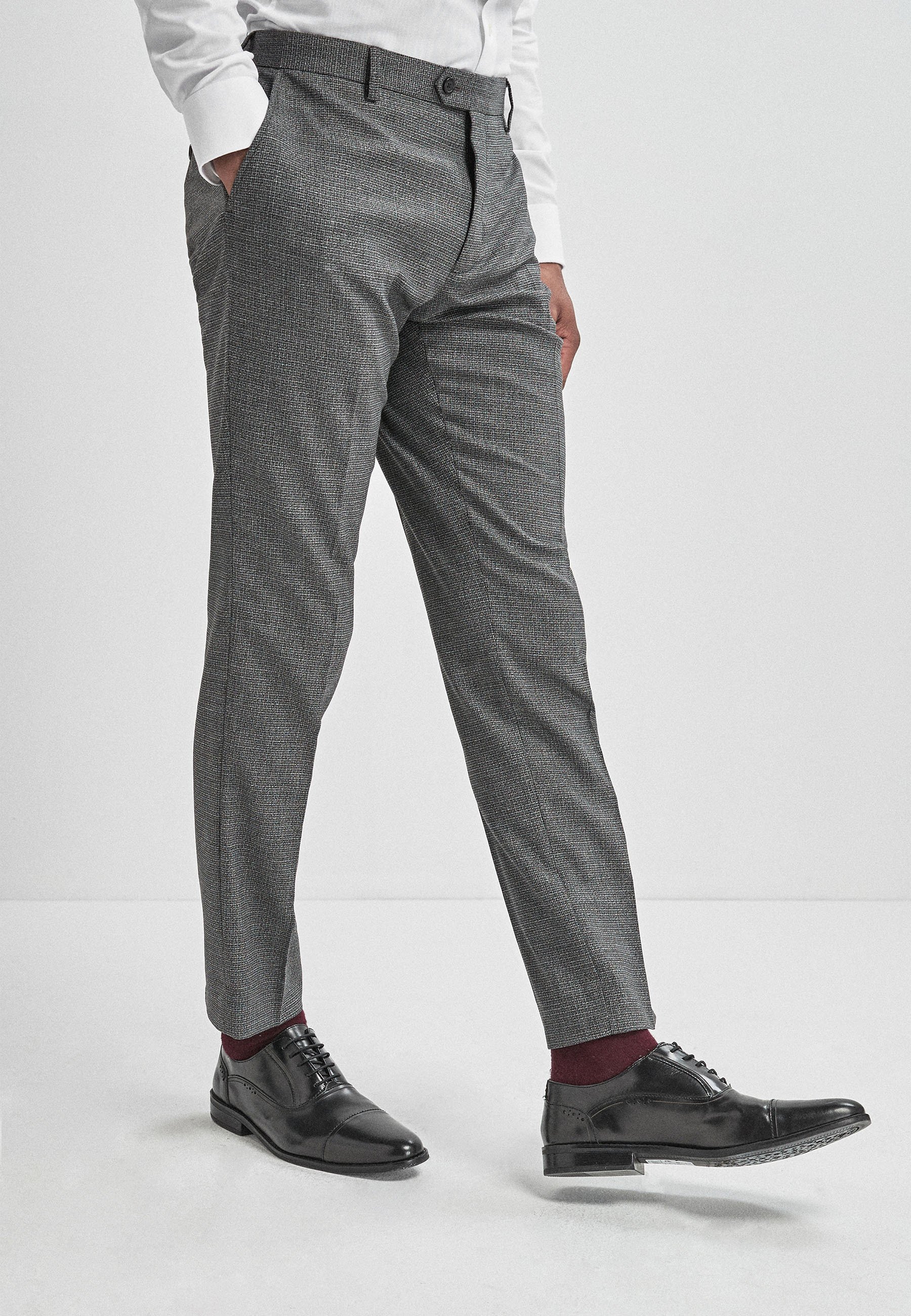 Next Pantaloni eleganti - gunmetal/canna di fucile - Zalando.it