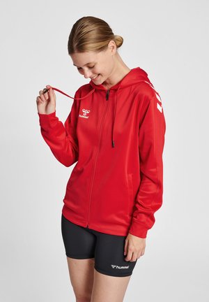 HMLCORE  - Sweat zippé - true red