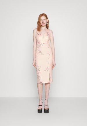 WAL G. WEDDING ALMA V NECK MIDI - Džersio suknelė - light pink