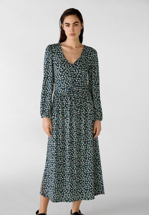 Day dress - dark blue white
