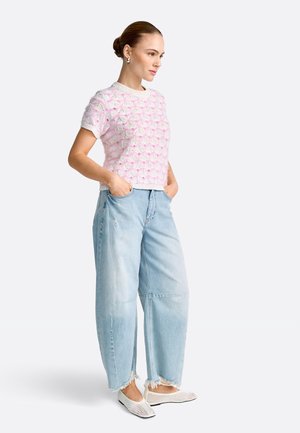 Tričko s potlačou - soft orchid