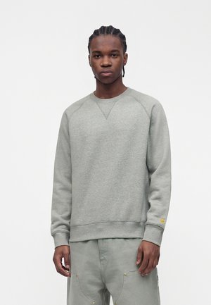 Carhartt WIP CHASE - Φούτερ - grey heather/gold