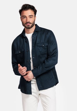 LANG COMFORTABLE FIT - Lichte jas - navy