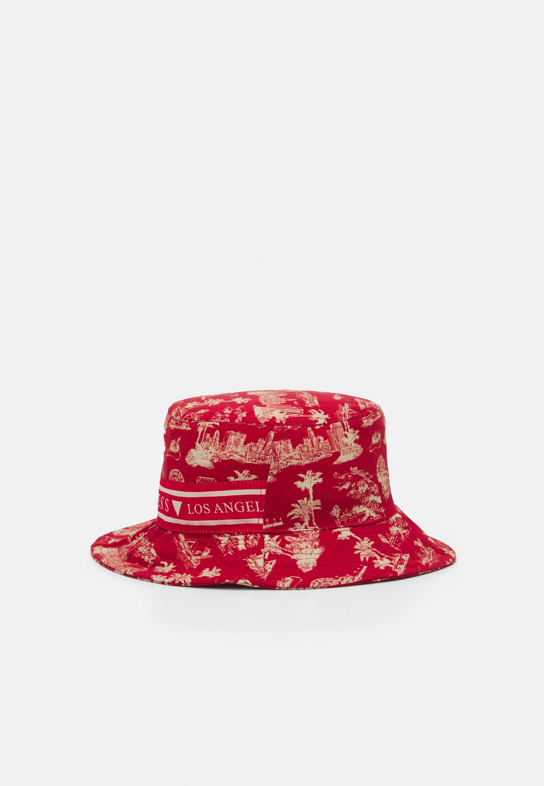 Guess BUCKET HAT UNISEX - Hoed - red 