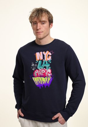 Sweatshirt - navy blue