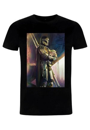 STAR WARS THE MANDALORIAN MADALORIAN AND THE CHILD - Print T-shirt - black
