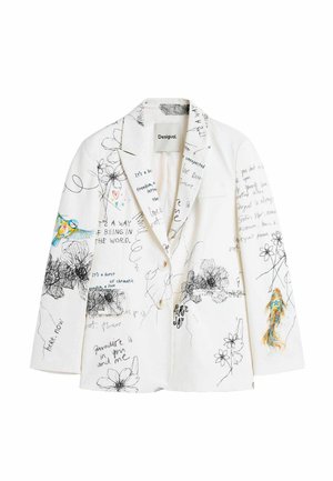 Desigual, FLORAL PRINTED COAT - Abrigo corto - white
