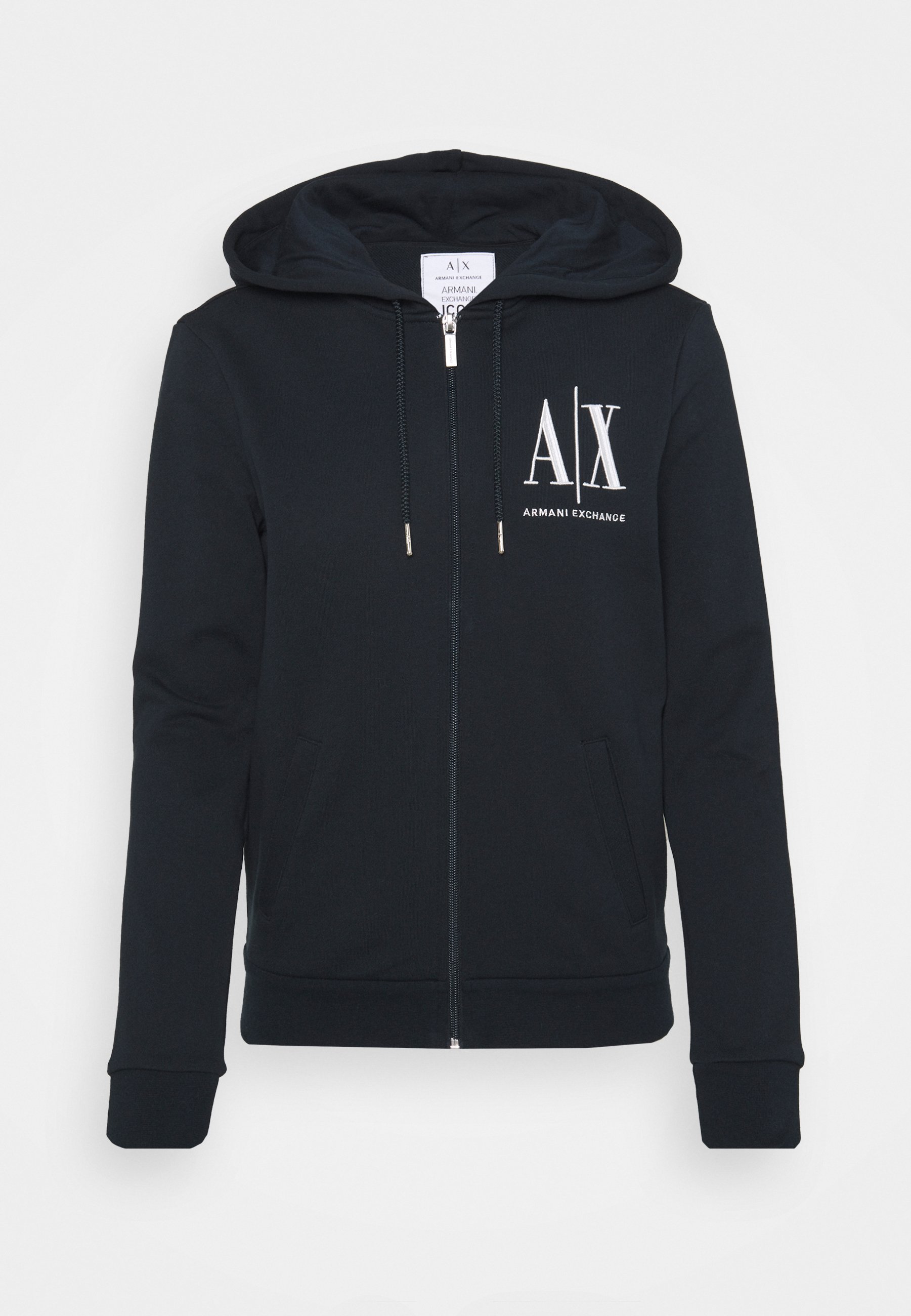 Armani Exchange Women Cotton Hoodie - Size S, Navy Blue