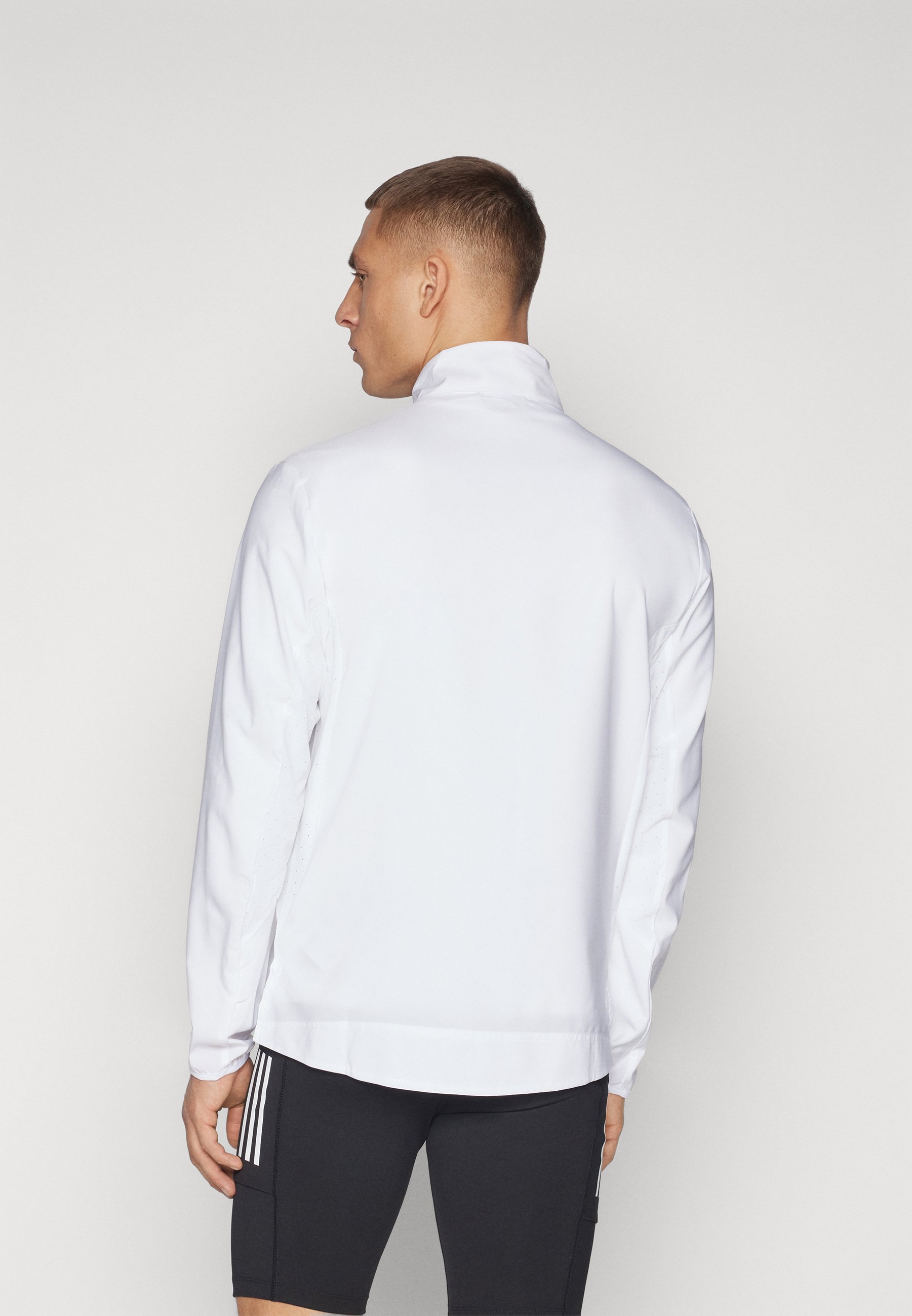 adidas Performance ADIZERO - Running jacket - white - Zalando.co.uk
