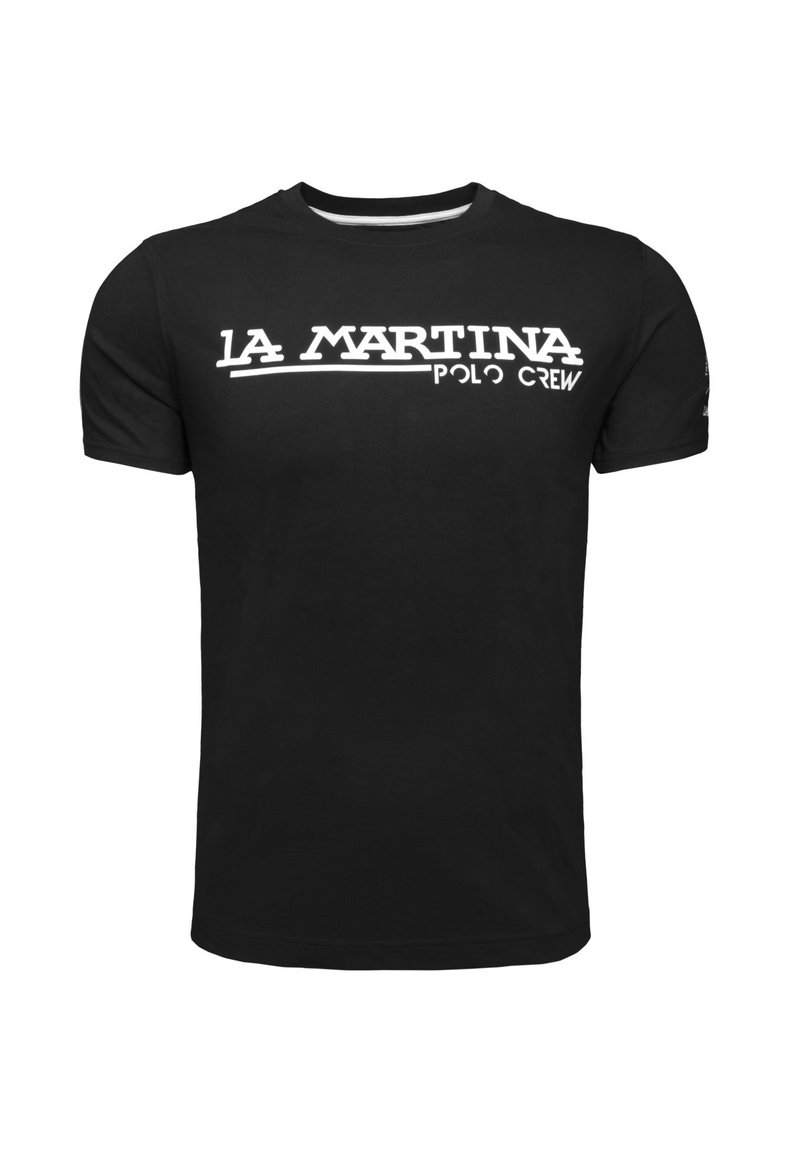 LA MARTINA T-shirt print zwart LA MARTINA T-shirt print zwart