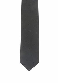 Seidenfalter TRAUER 8 CM XXL PAISLEY - Krawatte - schwarz