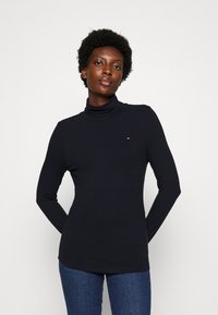 Tommy Hilfiger SLIM ROLL - Longsleeve - desert sky