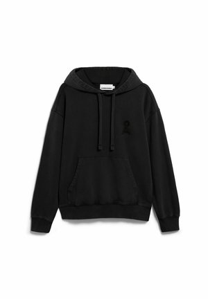 ARMEDANGELS, ICONIC Å KIRAAN GMT DYE - Kapuzenpullover - black washed