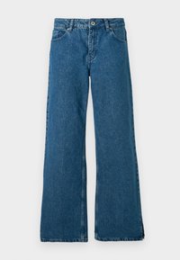 Laisvi džinsai - washed blue black