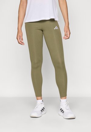 LEG - Tights - olive strata/white
