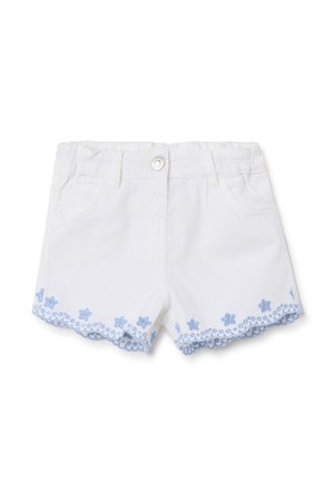 WITH FLORAL EMBROIDERY BY FAGOTTINO - Shorts - optical white