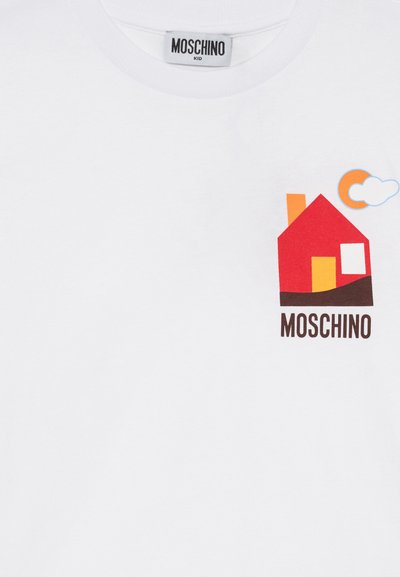 MOSCHINO MAXI UNISEX - Tričko s potlačou - bianco ottico