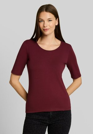 TOM TAILOR, TOM TAILOR T-SHIRT BASIC T-SHIRT MIT RUNDHALSAUSSCHNITT - T-Shirt basic - preppy plum
