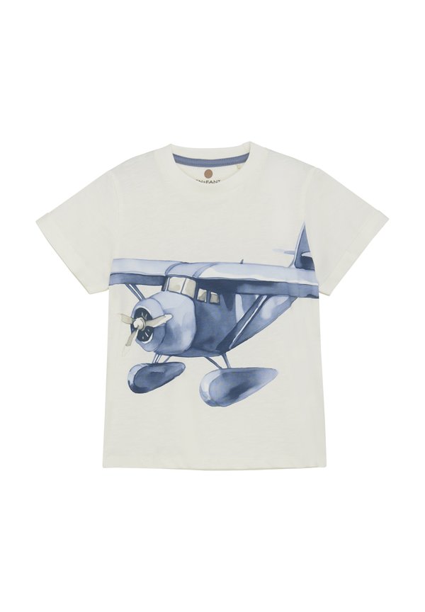 SS SLUB - T-Shirt print - egret