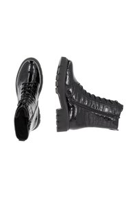 Remonte Bottines à plateau - glanzschwarz