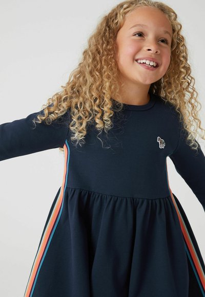 Paul Smith Junior ZEBRA LOGO ARTIST STRIPE PONTE - Vardagsklänning - navy