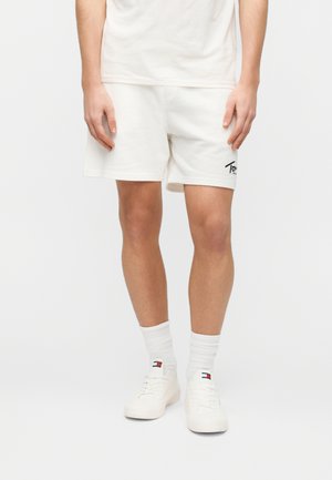 Tommy Jeans SIGNATURE SUEDED TERRY SWEAT SHORTS - Παντελόνι φόρμας - ecru