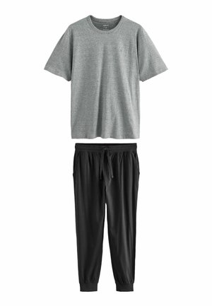 REGULAR FIT - STRIPE SET - Pyjama set - charcoal grey