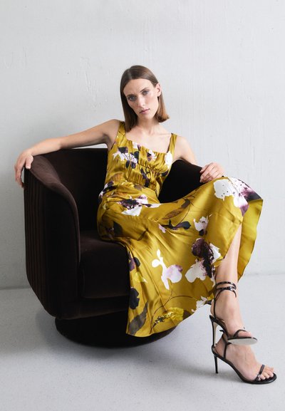 Erdem STRAPPY FLUTED HEM DRESS - Cocktail φόρεμα / Φόρεμα για πάρτι - yellow