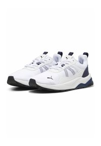 Puma ANZARUN  - Zapatillas running asfalto - white navy black