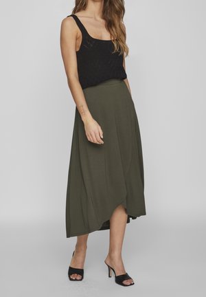 A-line skirt - dark green