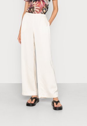 Weekday HARPER TROUSERS - Calças - off-white