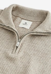 Next ZIP NECK - Džemper - neutral