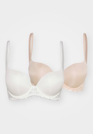 CLAIRE 2 PACK - Push-up podprsenka - ivory/beige