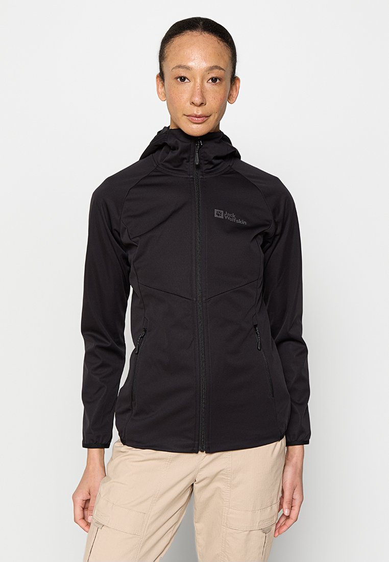Jack Wolfskin Softshelljas zwart