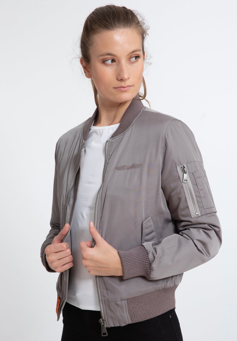 Damen Leichte Jacken | Bombers ORIGINAL Bomberjacke grey/grau - QK19344 Damen Leichte Jacken | Bombers ORIGINAL Bomberjacke grey/grau - QK19344