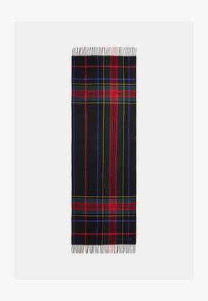 Lauren Ralph Lauren PLAID FRINGE-TRIM SCARF - Sál - black stewart