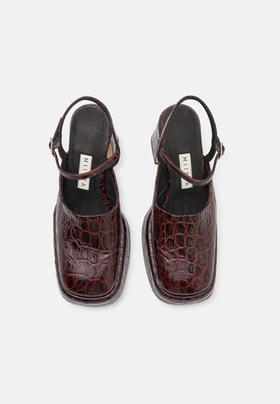 MIISTA CERI COURTS - Lodičky na vysokém podpatku - brown coco