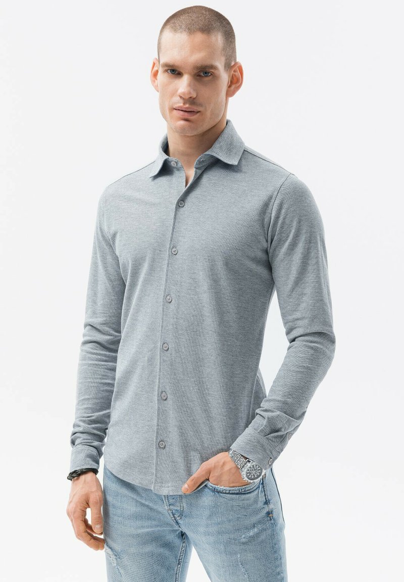 Ombre LONG SLEEVE Hemd grey/grau Zalando.de