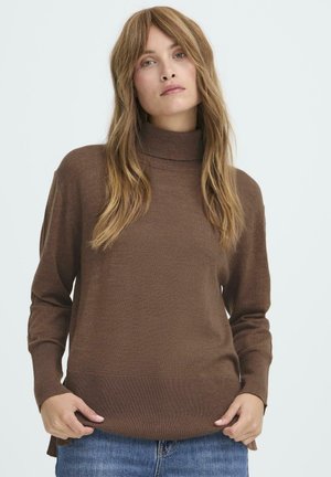 SADIE ROLLNECK - Pullover - bison melange