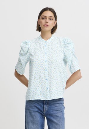 IXNINA - Blouse - cloud dancer w blue flower