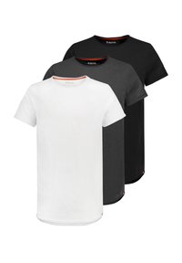 3ER PACK MIT RUNDHALS UND ROLLKANTE - T-Shirt basic - mehrfarbig