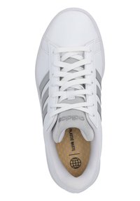 adidas grand court silver metallic