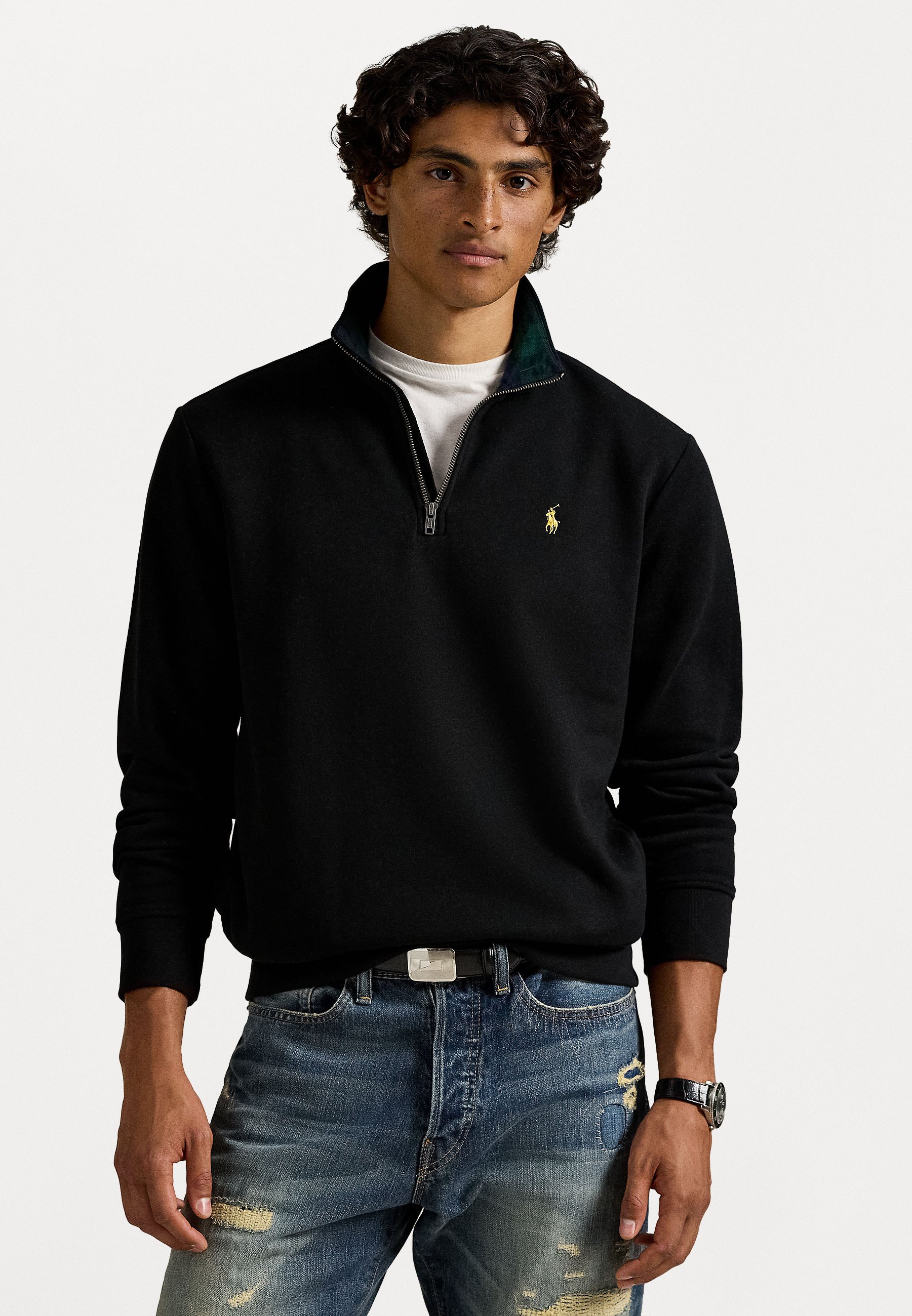 Polo Ralph Lauren THE RL QUARTER ZIP SWEATSHIRT - Sudadera - black