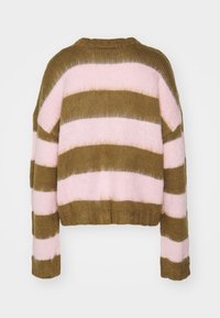 The Ragged Priest CRUSH STRIPE - Maglione - pink/khaki