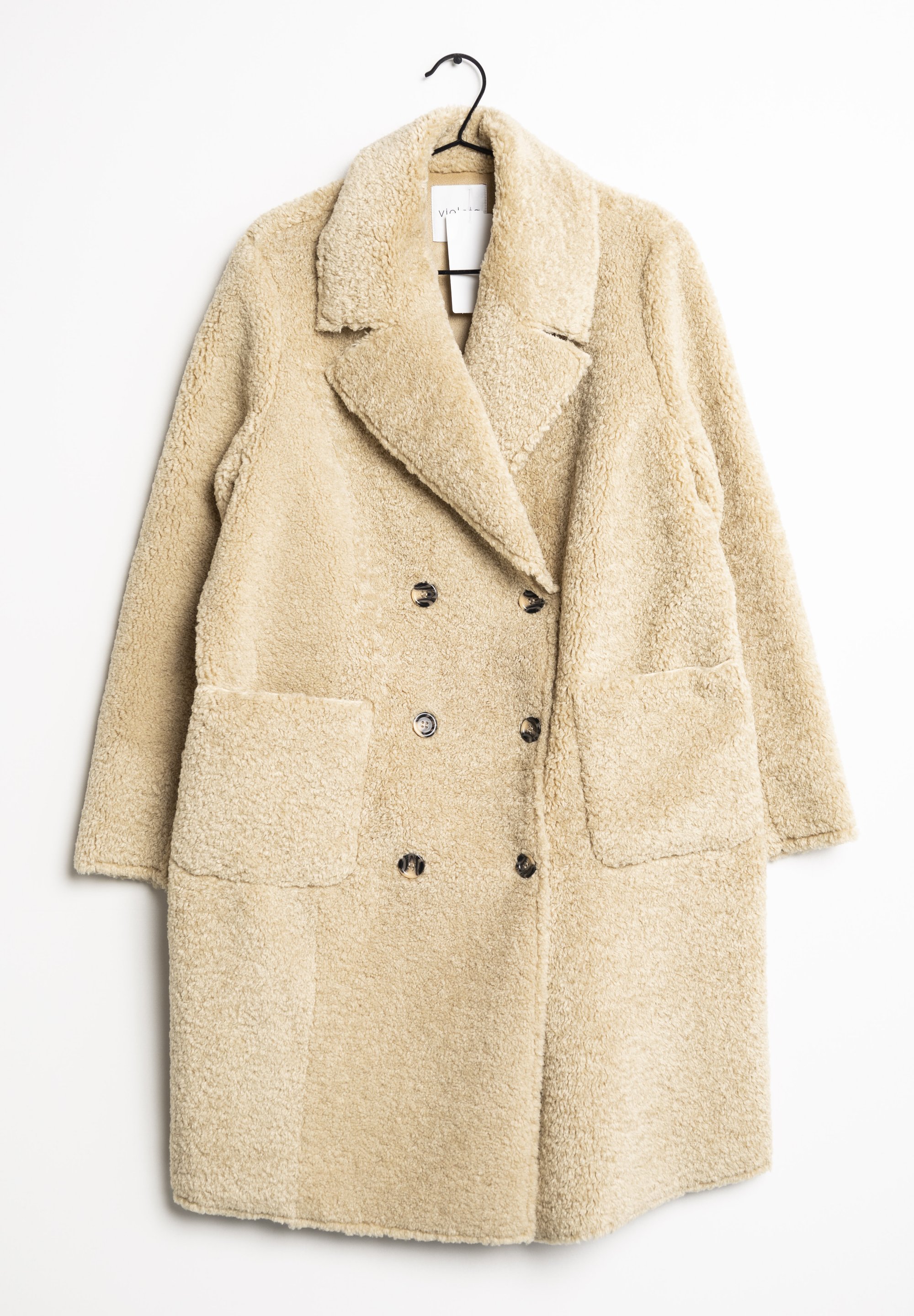 Violeta by Mango Manteau d'hiver beige (Seconde main) ZALANDO